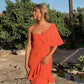 Charming Prom Dress Orange Evening Dress   fg2753