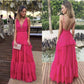 Pink Fashion Prom Dresses Long Evening Gowns      fg3032