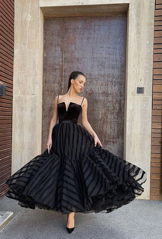 Robe de soirée noire sexy fg2876