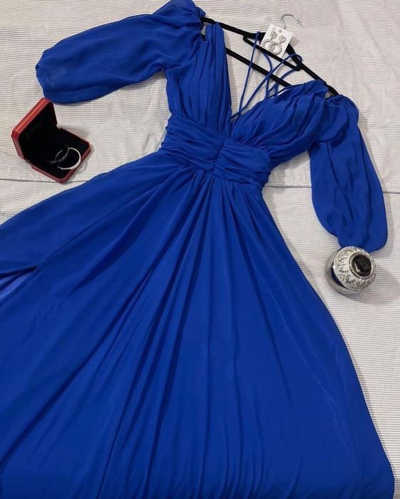 Blue Prom Dresses, Formal Evening Dresses    fg1781