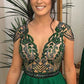Green Long Prom Dress, Evening Dress      fg2627