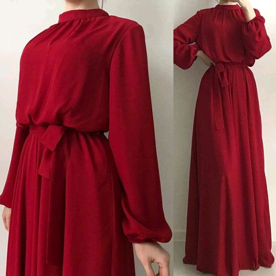 Red Prom Dress, Custom Made Evening Dress      fg1717
