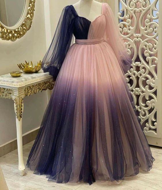 Ombre Prom Dresses, Formal Evening Dresses    fg1753