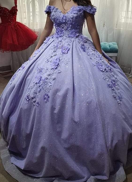 Purple Princess Ball Gown Quinceańera Dress Sweet 16 Dress   fg1017