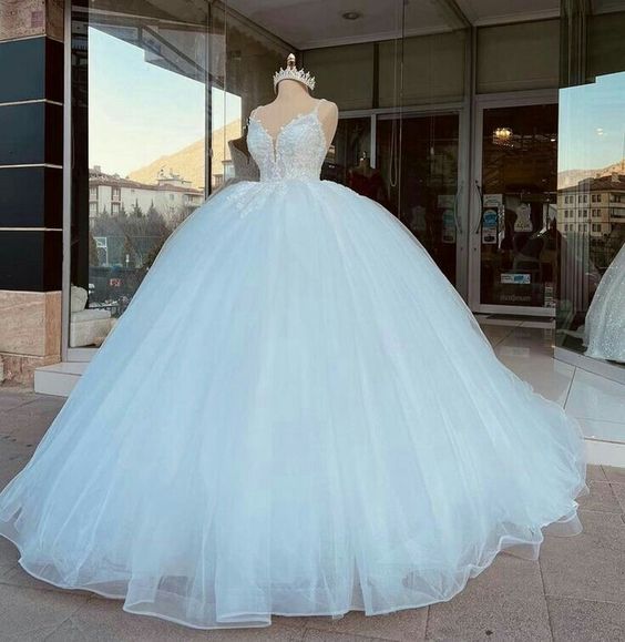 Light Blue Long Ball Gown Prom Dresses    fg1191