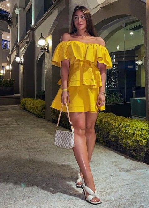 A Line Yellow Short Homecoming Dresses Short Party Gown    fg1422