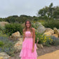 Pink Long Prom Dresses, Formal Dresses      fg1831