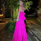 Hot Pink Prom Dress Women Sexy Dresses Elegant Party Dress     fg1970