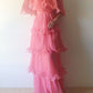 Pink Prom Dress Women Sexy Dresses Elegant Party Dress     fg1964