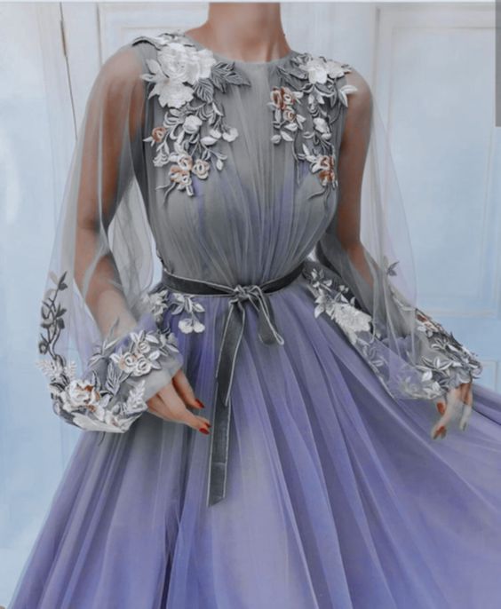 Purple Prom Dresses, Formal Evening Dresses    fg1734