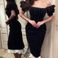 Fashion Prom Dresses Black Sexy Evening Dress   fg2848