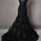 Black Wedding Dresses Modest Prom Dress   fg2552