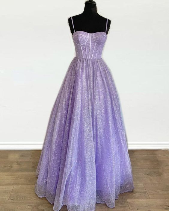 sparkly corset prom dresses long sweetheart spaghetti straps Dress      fg1568