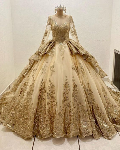 Luxury Quinceanera Dresses Applique Corset Ball Gown Prom Sweet 16 Dress Wedding Dress    fg2495
