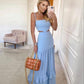 Pink/Blue Prom Dress Two Piece Women Sexy Dresses Elegant Party Dress     fg1980