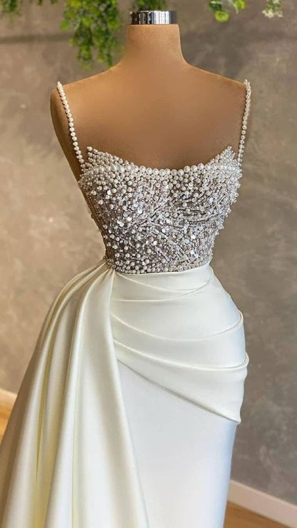 Ivory Prom Gown Evening dresses, Fancy wedding dresses, Prom girl dresses     fg1169