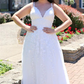 A-Line V-Neck Sleeveless Spaghetti Straps Light Blue Lace Long Prom Dresses    fg3089
