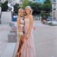 Charming Prom Dress Pink Evening Dress   fg2733