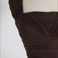 Unique chiffon retro short dark brown prom dress, short cocktail dress       fg1877