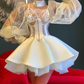 White Short Dress Corset Crystals Homecoming Dress Short Wedding Dress      fg2316