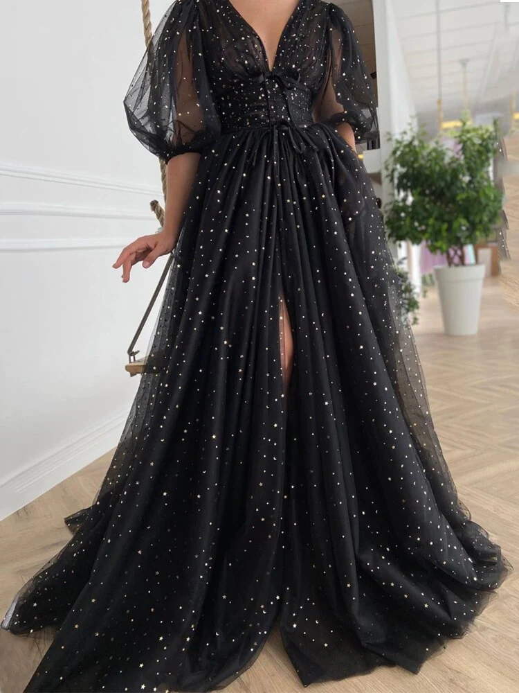 black lace sparkle dress Unique High neck Silver Sparkle Black Lace Beading Mermaid Formal Prom Dresses