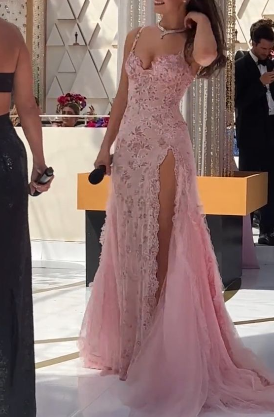 strapless open back dress A line Pink Long Prom Dresses Party Evening Gowns fg3090 – formalgowns