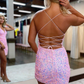 Party Mini Dress Unique short Homecoming Dress      fg695