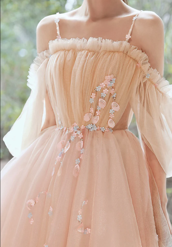 Cute tulle applique short prom dress homecoming dress     fg1084