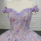 Sweetheart Off The Shoulder Beaded Floral Appliqué Quinceañera Ball Gown  fg2711