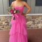 Pink prom dress Evening Gown Long Prom Dresses      fg3178