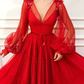 Red Long prom dress Evening Gown Party Dress     fg3244