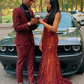 Burgundy Mermaid Prom Dresses, Fashion Evening Dresses     fg1618