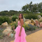 Pink Long Prom Dresses, Formal Dresses      fg1831