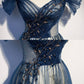 tulle long off shoulder Evening Dresses     fg3160