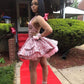 Cute 16th birthday outfit black girl homecoming dresses short hoco dress    fg111