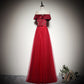 women's simple and generous dress new style red evening dress prom dress      fg167