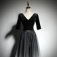 A-line black evening dress new prom dress     fg190