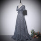 Silver a line evening dress new prom dress party gowns     fg227