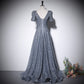 Silver a line evening dress new prom dress party gowns     fg227