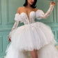 SHORT FRONT LONG BACK WEDDING DRESS   fg282