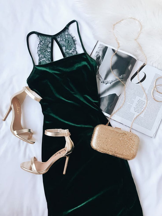 Robe de soirée sexy avec corsage en dentelle fg37