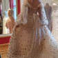 Princess Tulle Starry Prom Dress, Sparkly Off The Shoulder Stars Long Party Gown       fg560