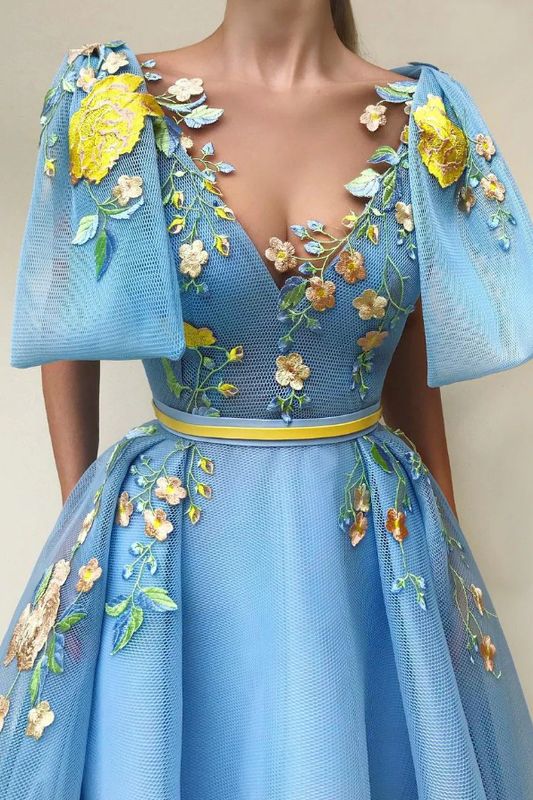Magnifique robe de bal trapèze, longueur au sol, sans manches, poches, broderie, longue, chic, en tulle, fg576