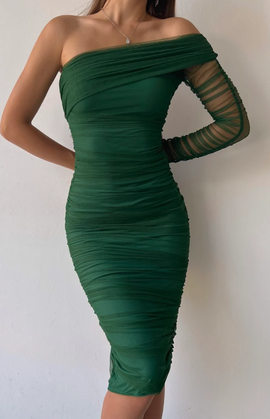 Cocktail dress for wedding guest, fall prom dress      fg631