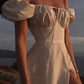Off Shoulder Puff Sleevers Dress Long Prom Dresses      fg701