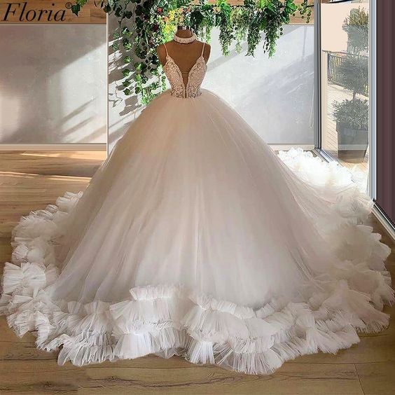 Ball gown white wedding dress , long prom dress A line evening dress     fg709