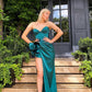 Women Sweetheart Dark Green Ruffles Prom Dress Long     fg92