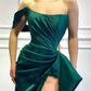 Elegant Short One Sleeve Long Evening Dresses      fg984