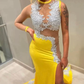 black girl yellow lace evening dresses,silver lace prom dresses, sexy evening dresses     fg996